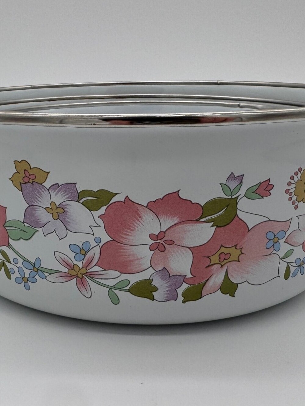Kobe Enamel Nesting Mixing Bowls (Set of 3) Vintage Made in Thailand
